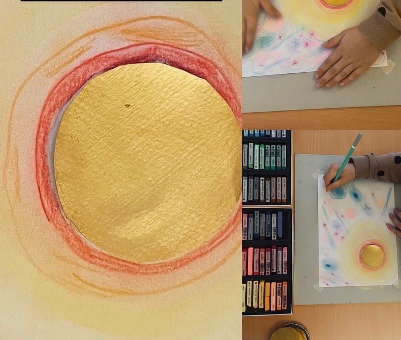 Kinder malen im Atelier